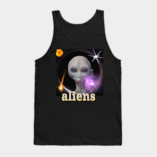 Aliens nice art design. Tank Top